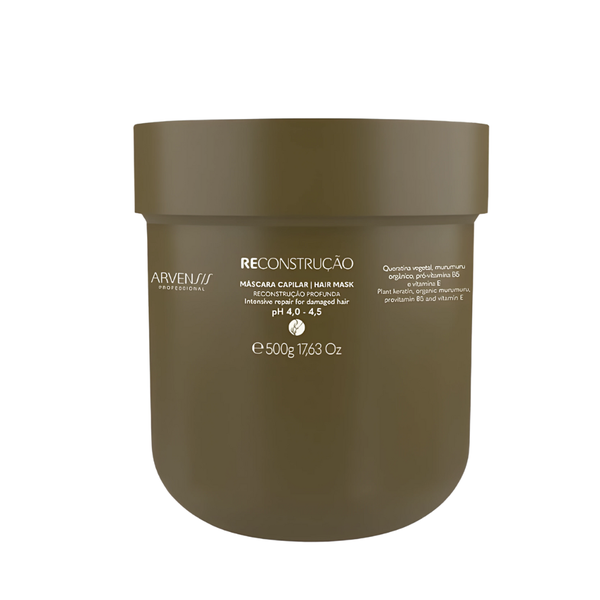 Máscara Reconstrução Cabelos danificados - 500g - Arvensis